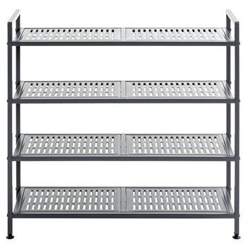 Polica na topánky AARHUS I antracitová 1