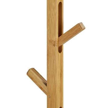Stojanový vešiak ABELIA čierna/prírodná 5