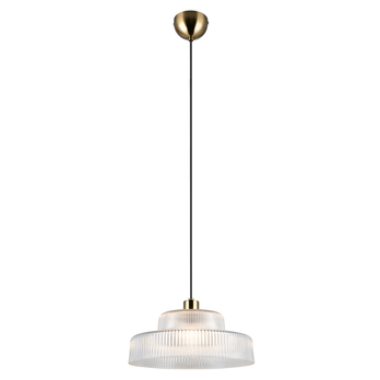 Závesné svietidlo ABELLA zlatá/priesvitná 1