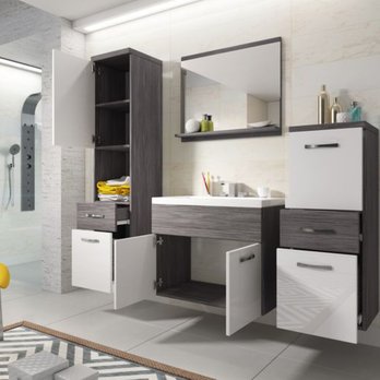 Kúpeľňová zostava ABIHA dub bodega/biela 2