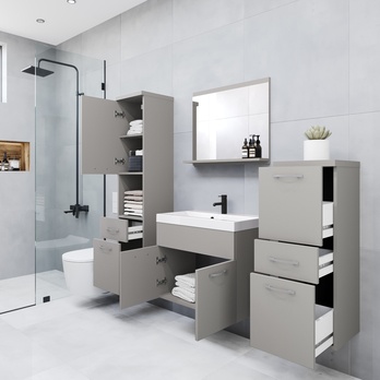 Kúpeľňová zostava ABIHA sivá 2