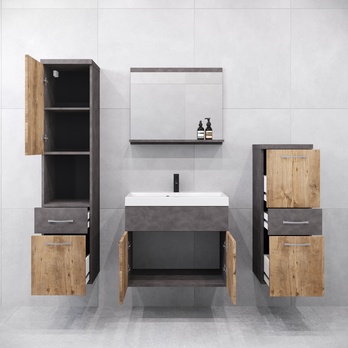 Kúpeľňová zostava ABIHA matera/gaštan 3