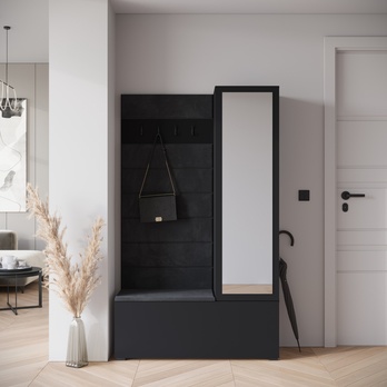 Predsieňová zostava ABRA čierna 1