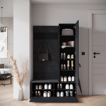 Predsieňová zostava ABRA čierna 2