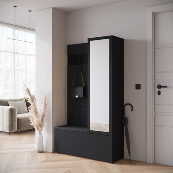 Predsieňová zostava ABRA čierna 3