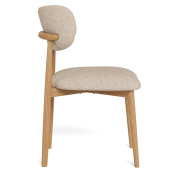 Jedálenská stolička ABSALON béžová/matný dub 4