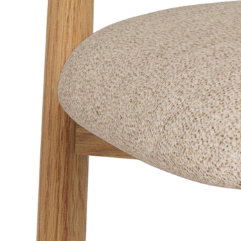 Jedálenská stolička ABSALON béžová/matný dub 7