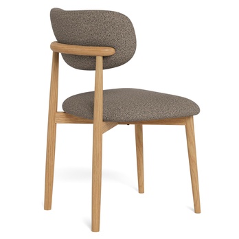 Jedálenská stolička ABSALON sivohnedá/matný dub 5