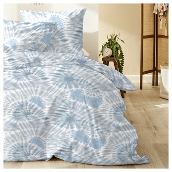 Posteľná bielizeň ABSTRACT modrá, 70x90 a 140x200 cm 1