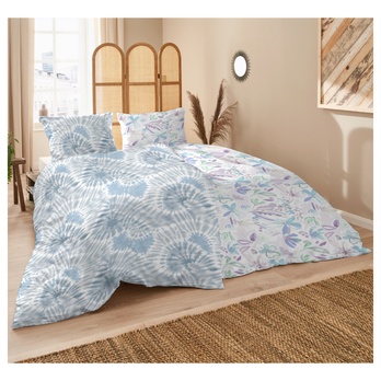 Posteľná bielizeň ABSTRACT modrá, 70x90 a 140x200 cm 3