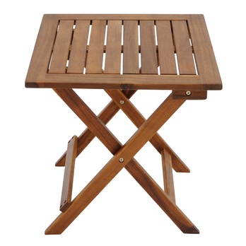 Záhradný prístavný stolík ACACIA hnedá 2