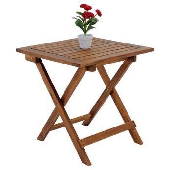Záhradný prístavný stolík ACACIA hnedá 1