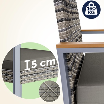 Záhradná zostava ACADA sivá 4