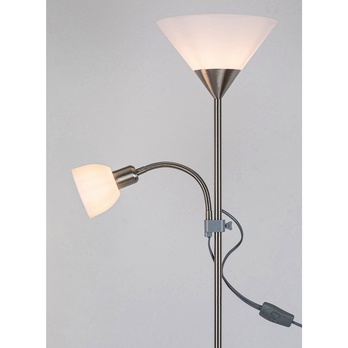 Stojacia lampa ACTION biela/chróm 2