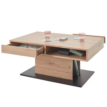 Konferenčný stolík ACTIVO 2 dub artisan/čierna 1