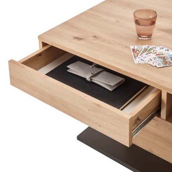 Konferenčný stolík ACTIVO 2 dub artisan/čierna 3