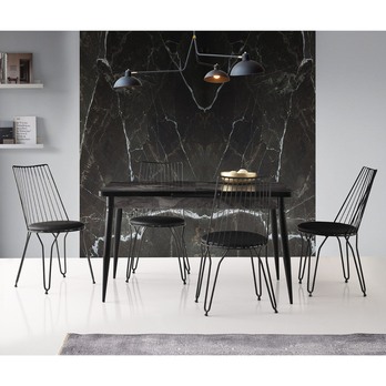 Jedálenská stolička ADA čierna, sada 2 ks 1