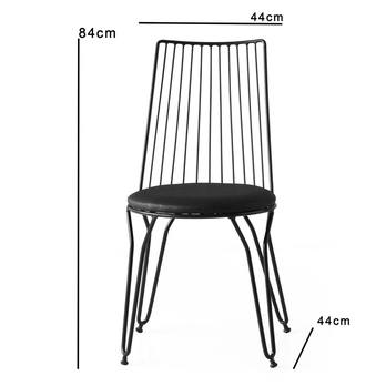 Jedálenská stolička ADA čierna, sada 2 ks 3