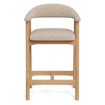 Barová stolička ADDI piesková/kaučukové drevo 2