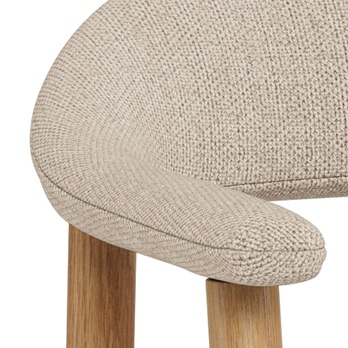 Barová stolička ADDI piesková/kaučukové drevo 6