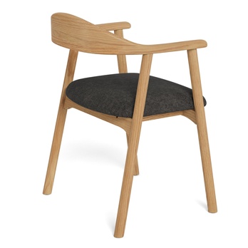Jedálenská stolička ADDI tmavosivá/matný dub 5