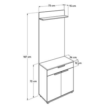 Predsieňová zostava ADR biela 7