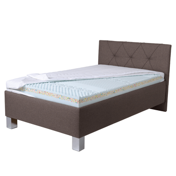 Posteľ s matracom AFRODITE hnedá, 140x200 cm 2