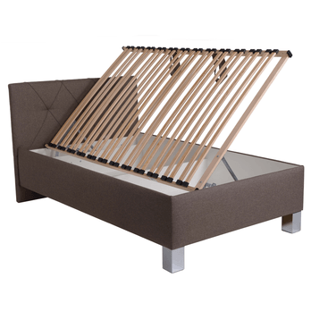 Posteľ s matracom AFRODITE hnedá, 140x200 cm 4