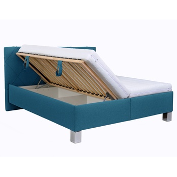 Posteľ s matracom AFRODITE petrolejová, 180x200 cm 1