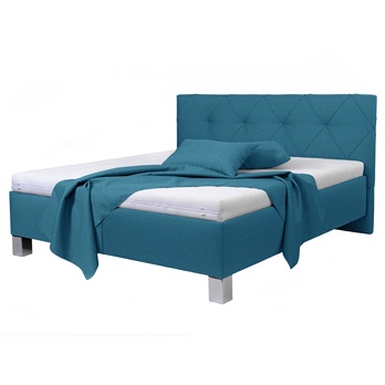 Posteľ s matracom AFRODITE petrolejová, 160x200 cm 2