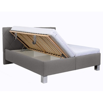 Posteľ s matracom AFRODITE sivohnedá, 160x200 cm 1