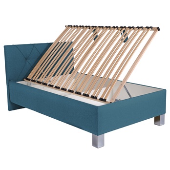 Posteľ s matracom AFRODITE petrolejová, 140x200 cm 2