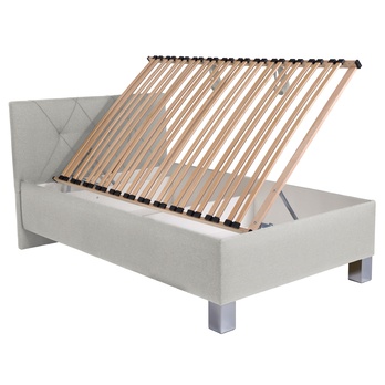 Posteľ s matracom AFRODITE krémová, 140x200 cm 2