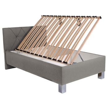 Posteľ s matracom AFRODITE sivohnedá, 140x200 cm 2