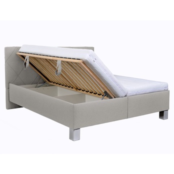 Posteľ s matracom AFRODITE krémová, 160x200 cm 1