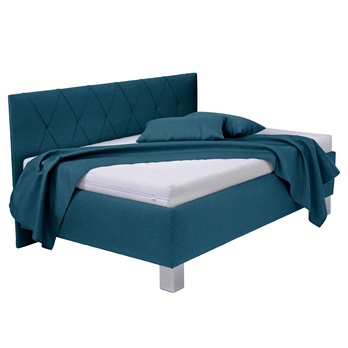 Posteľ s bočným čelom a matracom AFRODITE petrolejová, 120x200 cm 2