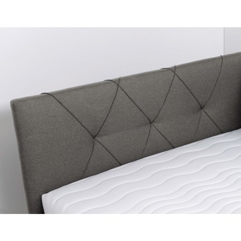 Posteľ s bočným čelom a matracom AFRODITE sivohnedá, 120x200 cm 5