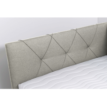 Posteľ s bočným čelom a matracom AFRODITE krémová, 90x200 cm 5