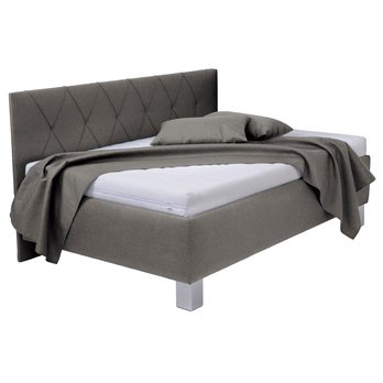 Posteľ s bočným čelom a matracom AFRODITE sivohnedá, 90x200 cm 2