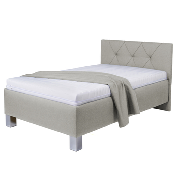 Posteľ s matracom AFRODITE krémová, 120x200 cm 2