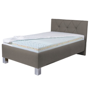 Posteľ s matracom AFRODITE sivohnedá, 120x200 cm 3