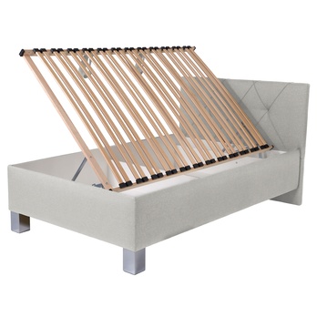 Posteľ s matracom AFRODITE krémová, 90x200 cm 1