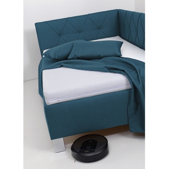 Rohová posteľ s matracom AFRODITE petrolejová, 120x200 cm 4