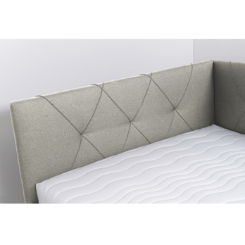 Rohová posteľ s matracom AFRODITE krémová, 120x200 cm 5