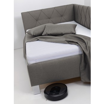 Rohová posteľ s matracom AFRODITE sivohnedá, 140x200 cm 4