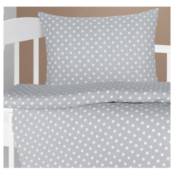 Detská posteľná bielizeň AGÁTA sivá/biela, 32x42 a 75x100 cm 2
