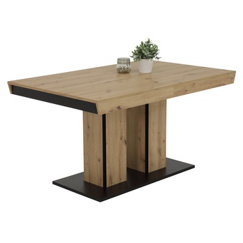 Jedálenský stôl AGNES dub artisan/čierna 3