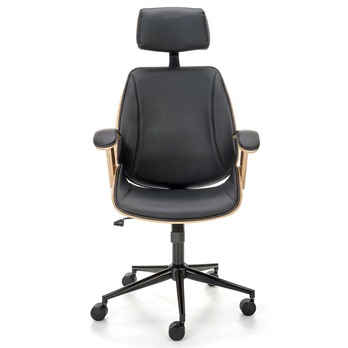 Kancelárska stolička AGNOZAU orech/čierna 2