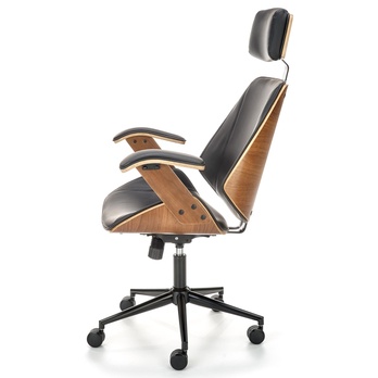 Kancelárska stolička AGNOZAU orech/čierna 3