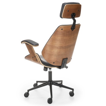 Kancelárska stolička AGNOZAU orech/čierna 4